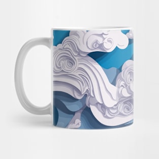 Clouds Quilled Paper Design Mug